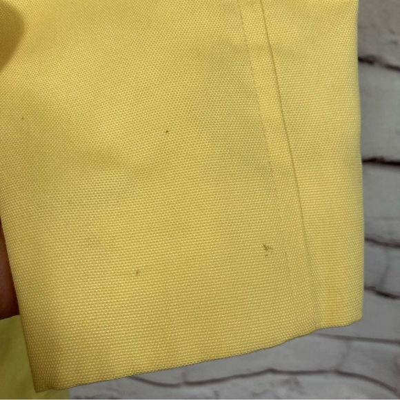 Vintage Yellow London Fog Maincoats SZ 10 Reg Button Close 2 Pocket Collar Lined - Picture 13 of 15